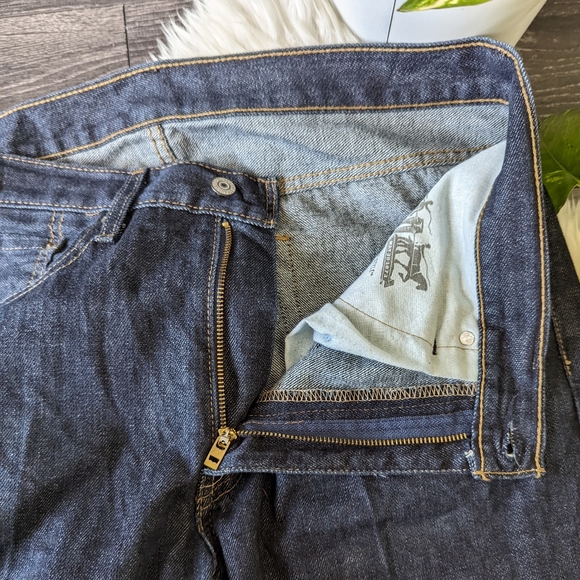 LEVI'S - 514™ (35x32) STRAIGHT FITFLEX JEANS Dark Indigo - Picture 10 of 11